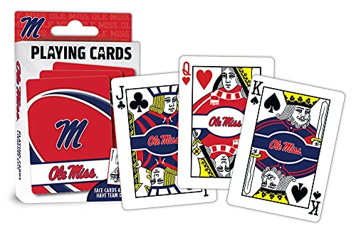 Image of MasterPieces Family Games - NCAA Ole Miss Rebels Playing Cards - Officially Licensed Playing Card Deck for Adults, Kids, and Family