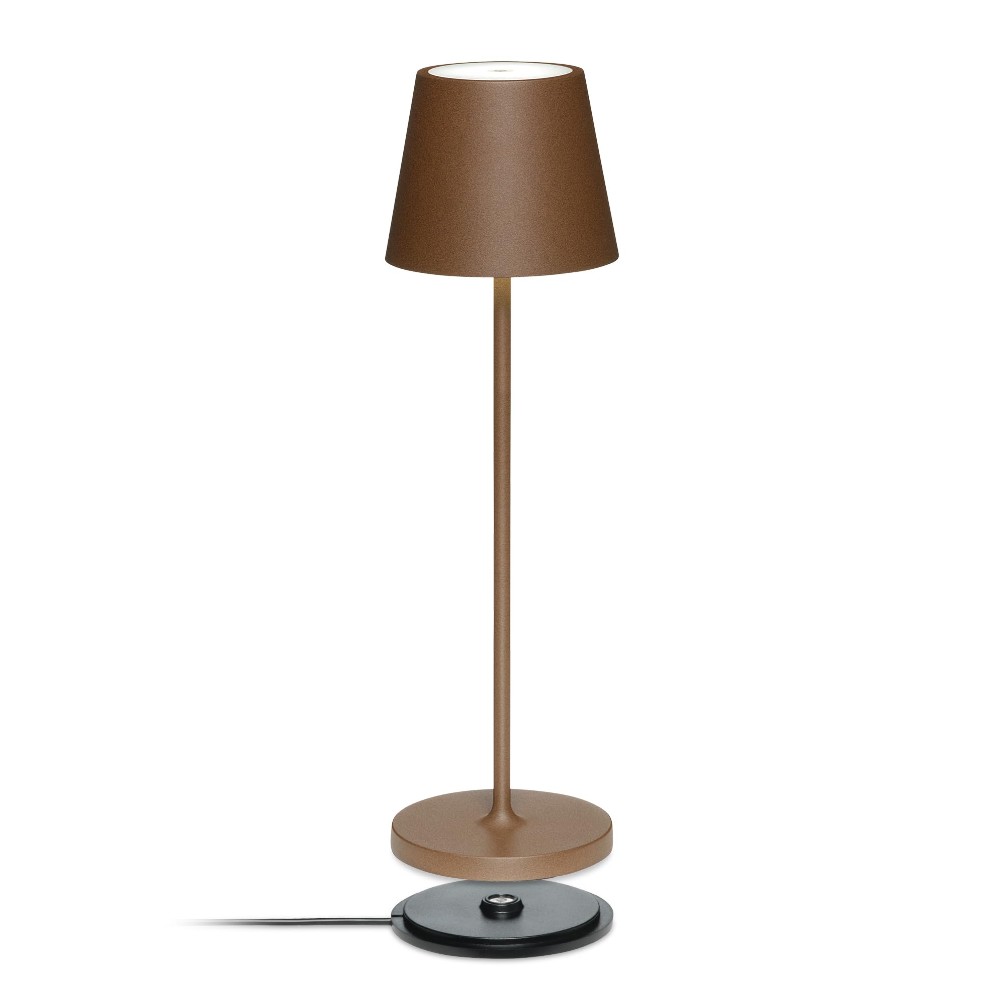 LA VILLE LUMIÈRE SuzieV Dimmable Rechargeable LED Table Lamp, Wireless for Bedrooms Bedside, Living Room and Restaurants