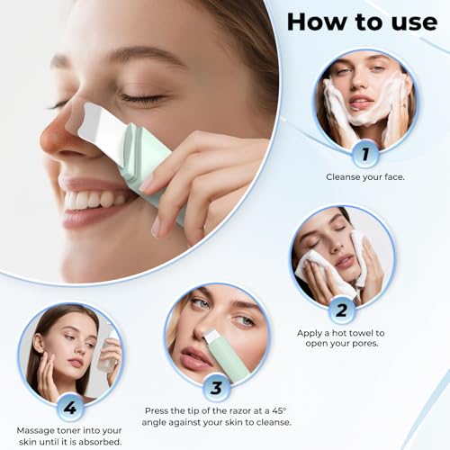Blackhead Remover Tool Face Scrubber: PETYDOOT Double-Headed Face Spatula - image 6