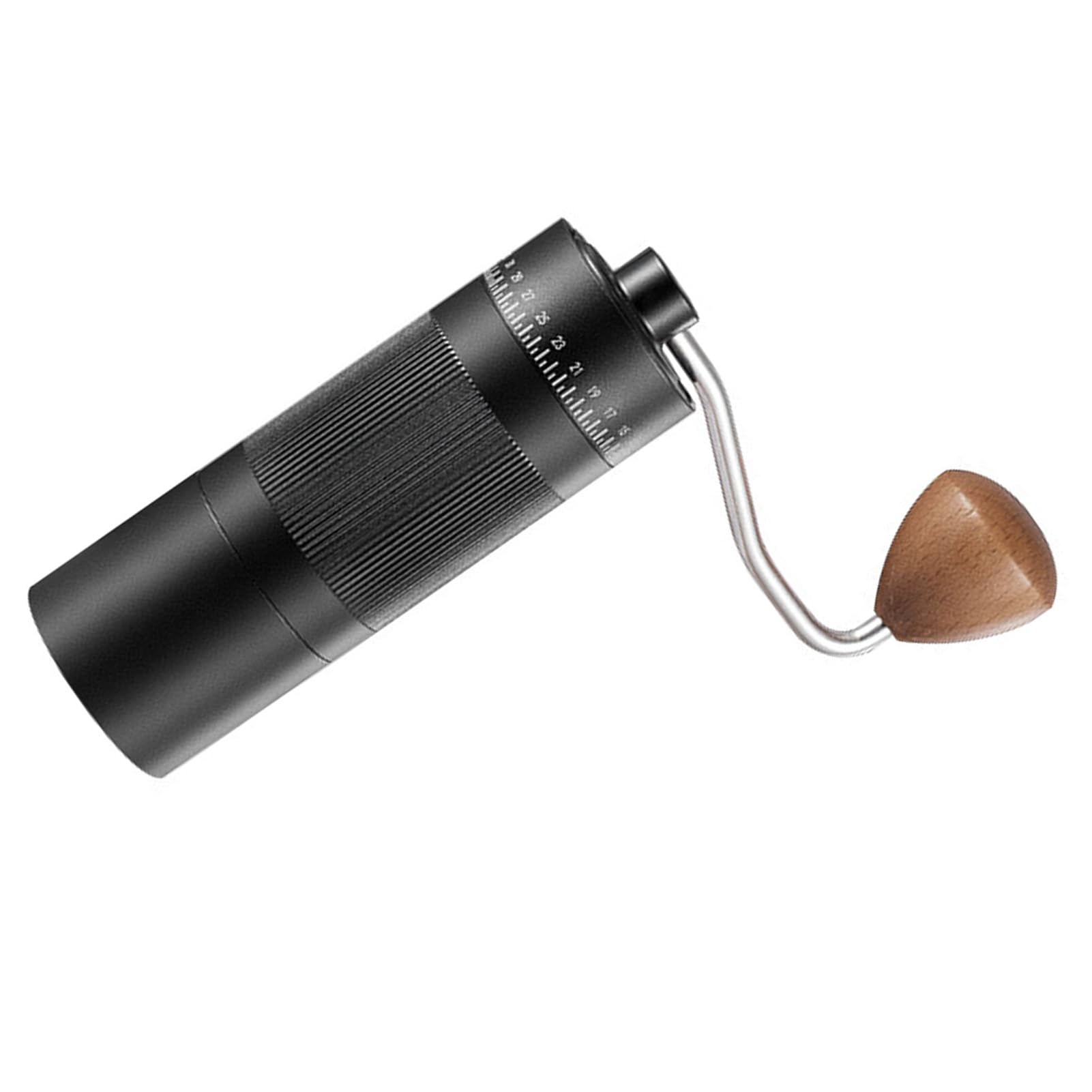 Huairdum Molinillo de café Manual, Molinillo de Rendimiento de Molienda Premium, de 55 Ajustes Ajustables para el Hogar, Viajes y Preparación de café (BLACK) (BLACK) () ()