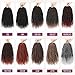 12 Inch Pre-Looped Passion Twist Crochet Hair - 8 Packs Pretwisted Bohemian Braiding Hair for Black Women, Soft Tangle-Free Synthetic Hair for Protective Styles, Easy Install Crochet Braids (1B/30)
