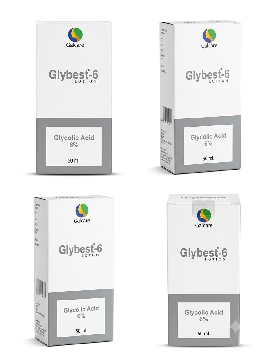 AT Gly-best-6 Glycolic Acid 6% Lotion, 50 ml, UNIT 4 | AHA Exfoliant, Skin Renewal, Dermatologist Formula, Face & Body Use, Smooth Texture-image-2