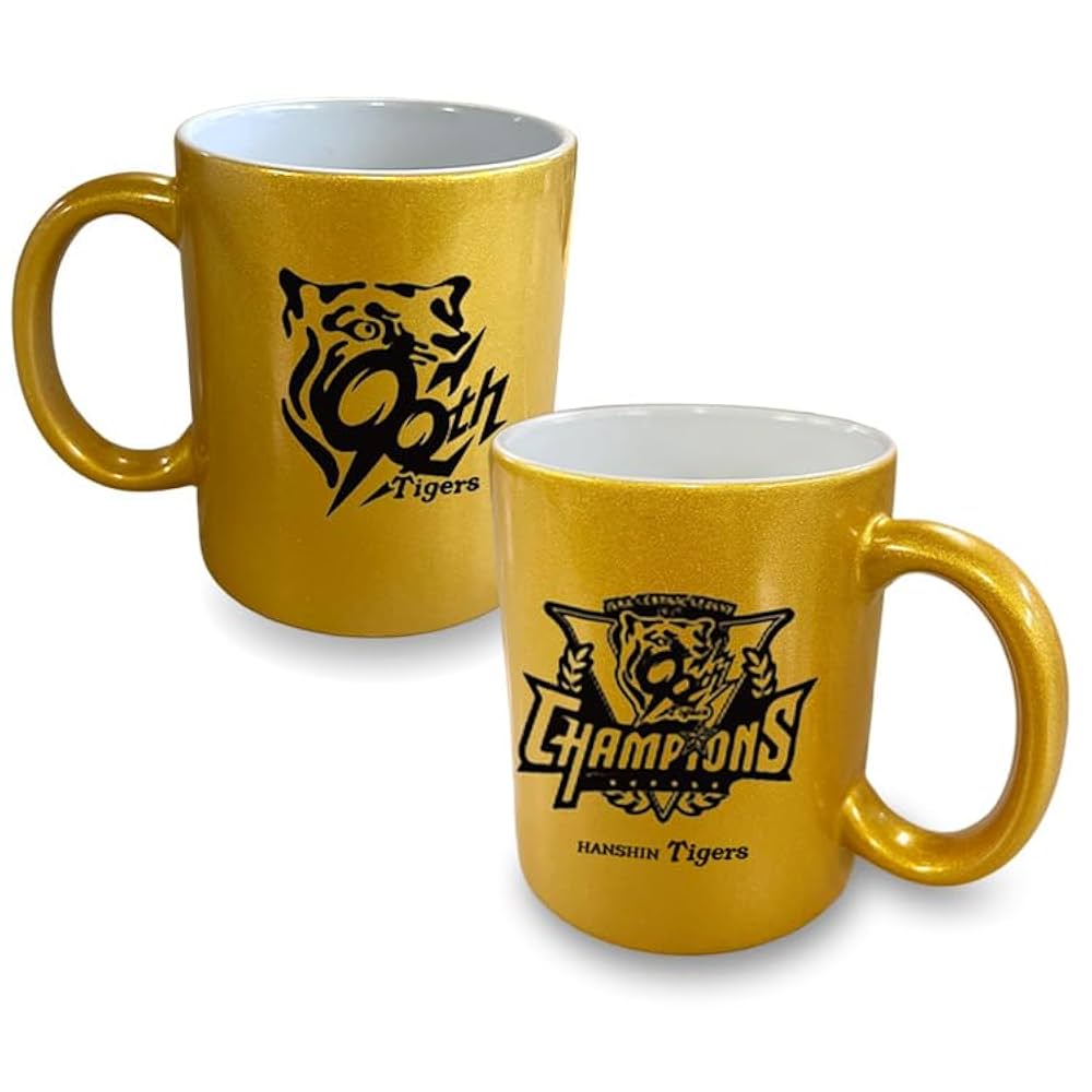 阪神マグカップ Amazon.co.jp: 阪神タイガース リーグ優勝 ゴールドマグカップ