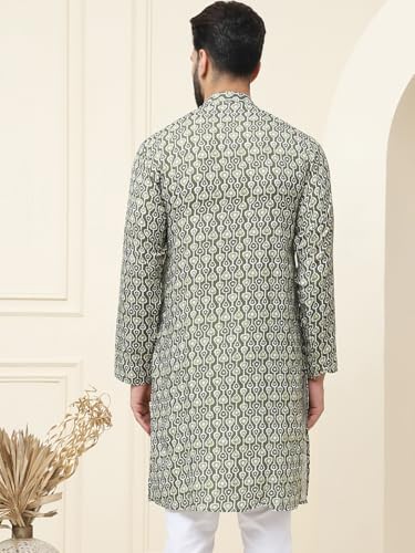Image of SOJANYA (Since 1958 Men's Exquisite Silk Blend Kurta Elevate Your Festive Look-Crafted for Excellence