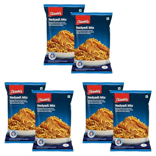 Image of Chheda's - Nadiyadi Mix - Gujrati Snack - Besan Sev Mixed with Lentils (300g Pack of 6)