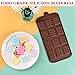 2 Pieces Silicone Break Apart Chocolate Moulds,Silicone Square Mold,Non-Stick Candy Chocolate Bar Mold,Reusable Candy Protein Silicone Chocolate Mold