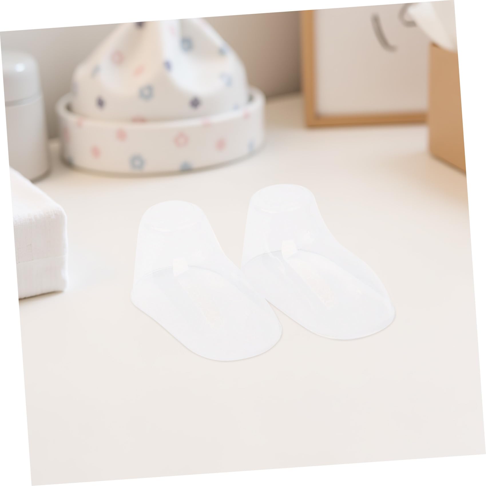 100 Stück Durchsichtige Pvc Kinderschuhstützen für Babysocken Stabiler Präsentationsständer zum Schutz vor Falten für Kleinkinderschuhe