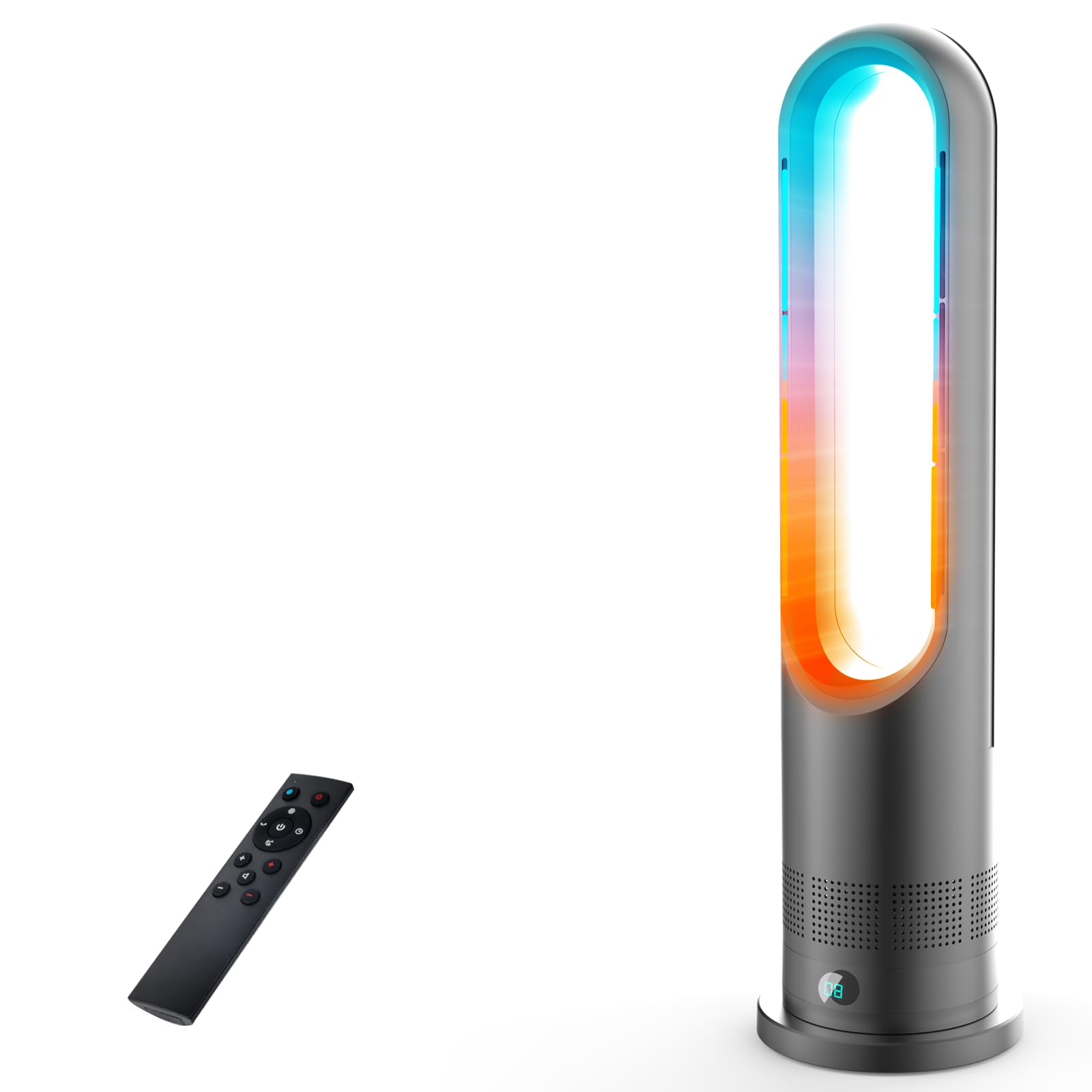 Amazon | LRIO 扇風機 ヒーター【羽なし＆オールシーズン対応】タワー