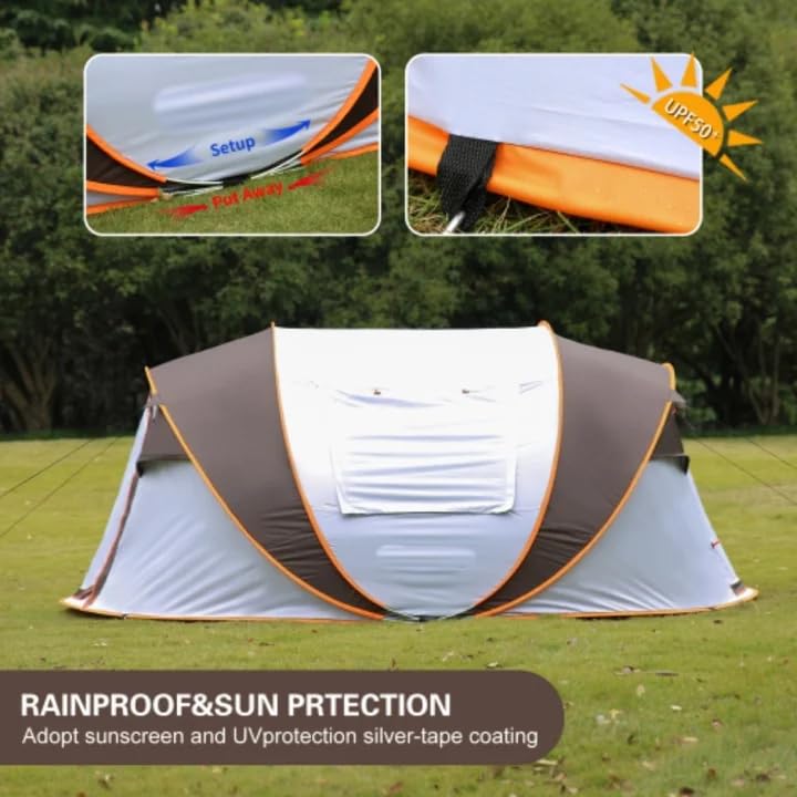 Carpa de Camping Instantánea para 2 Personas, Montaje Automático miniatura 2