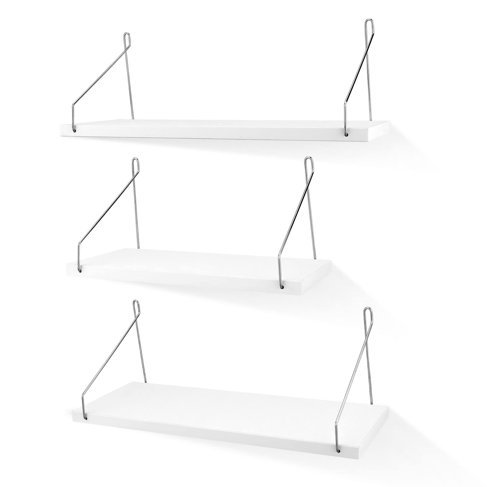 Amazon｜SIUSA ウォールシェルフ 壁を傷つけない 3個セット