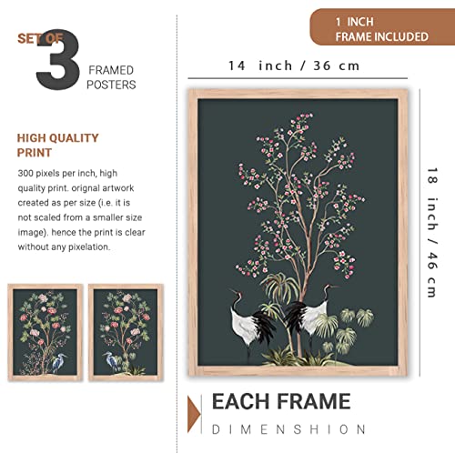 Image of kotart Modern Wall Art Framed Painting for Wall Decoration - Wall Painting for Living Room, Bedroom - Big Size Wall Painting for Wall Decor (Multi, Framed) Set of 3 (Large, Painting 03)