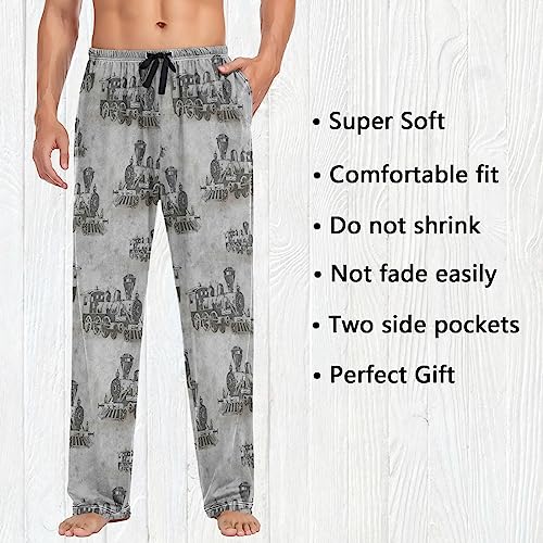 Image of Fisyme Mens Pajama Pants Men's Pajama Bottoms Soft Sleep Lounge Pj Pants