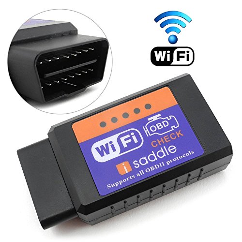 iSaddle WiFi Wireless OBD2 OBDII Scan Tool Auto Scanner Adapter Check Engine Light & CAN-Bus Auto Diagnostic Tool for Windows & Android Torque & iOS iPhone iPad iPod