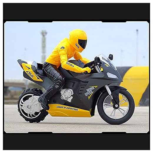 Super Kul 2.4G Trådlös RC Motorcykel Enhjuling Stunt Stunt 1: 6 RC Motorcykel 360 ° Roterande Drift Stunt Fordon Auto Balans Funktion Stötdämparsystem Pojkar Flickor Xmas Present Gåva