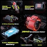 Deerc monster truck brushless 4000 KV 4x4 prêt à rouler photo 6