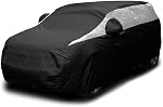 Titan Jet Black Poly 210T Housse de voiture pour Sedans 472-513 cm. Imperméable, UV Protection, résistant aux rayures, ouverture zippée côté conducteur. Convient à Camry, Accord et plus encore.