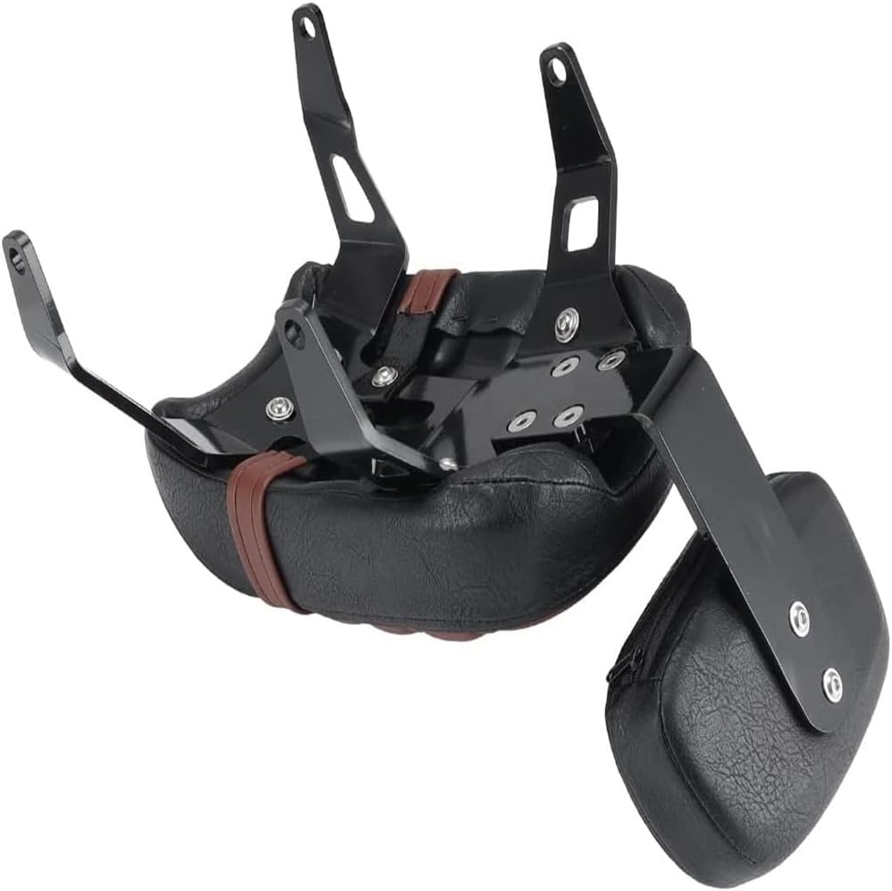 Motorcycle Backrest Pad Kits Motorcycle Passenger for Seat Backrest Cushion with Pad for Compatible for Scout for Bobber 2018-2021