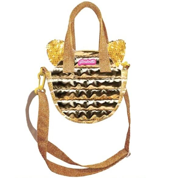Sac chat Puffer Kitty Bag Girabrilla Nice Group doré à paillettes réversibles 19034