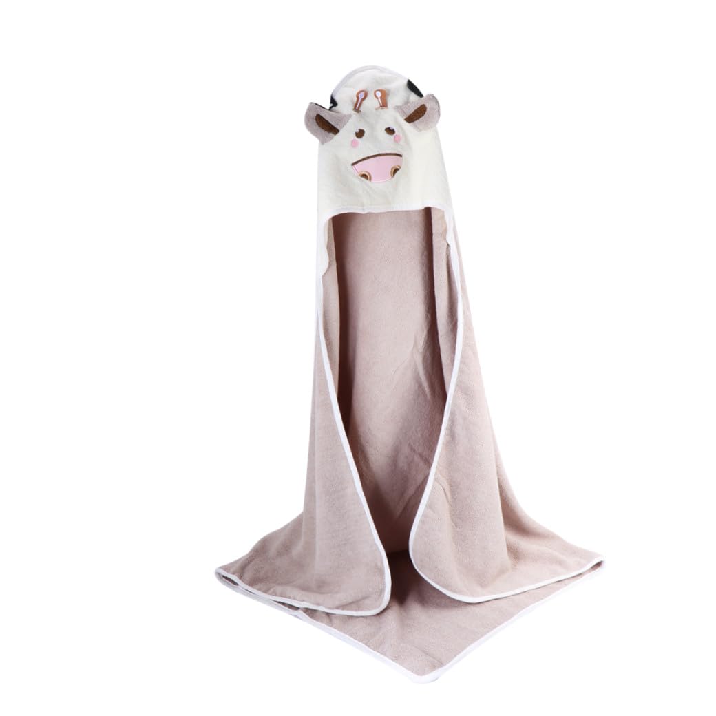 KOMBIUDA Asciugamano Cappuccio per Bebè a Mantello Cartone 90x90 Cm