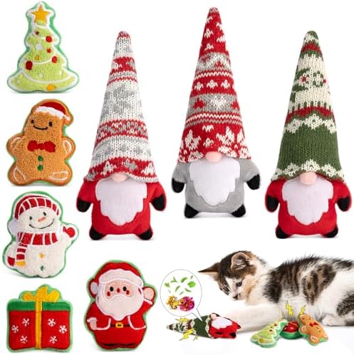 Amazon.com : Retro Shaw Christmas Catnip Toys with Crinkle Sound 8 Pack