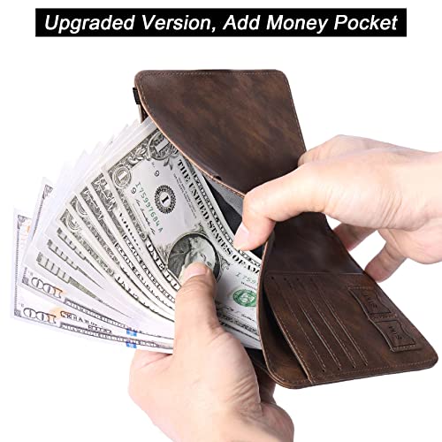 Image of Passport Holder for Travel Essentials, Passport Cover, Rfid Blocking Wallet | Travel Wallet, Leather, Passport Case, Travel Accessories, Vacation Luggage Must Haves, for Men Women