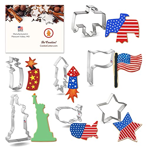 Foose Cookie Cutters Patriotic 7 Pc Set with...