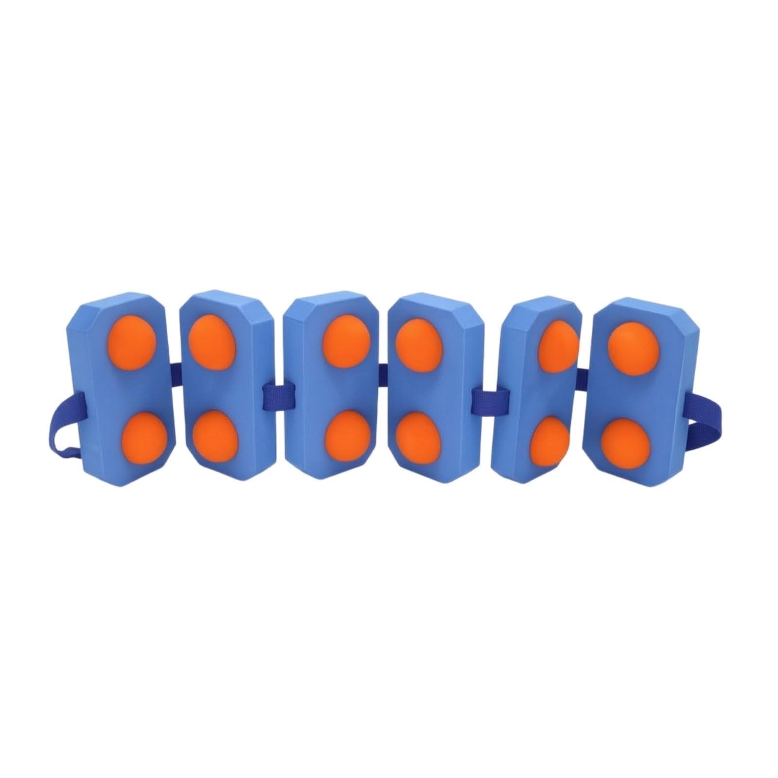 Swimming Belt with EVA Blocks Segmented Buoyancy Belt Adjustable Swim Training Tool for Beginners, Adults Orange L-image-19