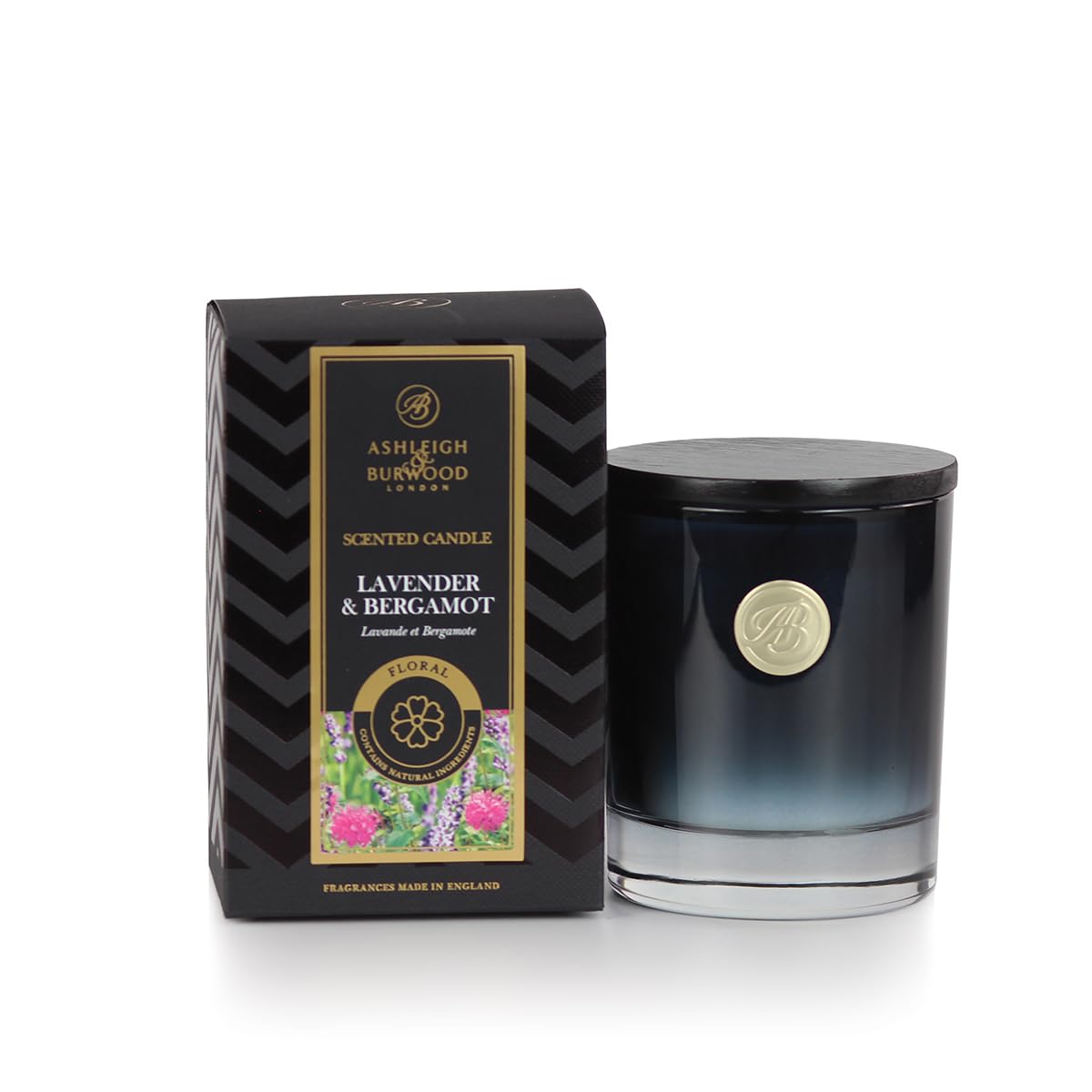 Ashleigh & Burwood Lavender | Luxury Collection Scented Soy Wax Blend Candle 140G | & Bergamot | 28 Hour Burn Time