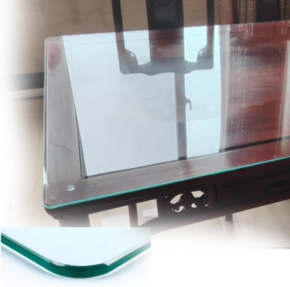 Square Tempered Glass Table Top Clear Rectangle Glass Coffee Table Surface Flat Polished Edge Glass Panel 15×20in 36×36in Glass Top for Dining Patio Table(50x50cm/19.7x19.7in)