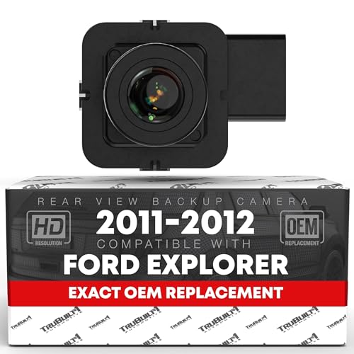 Image of Rear View Backup Camera - Compatible with 2011-2012 Ford Edge - Reverse Park Assist Camera - OEM BT4Z-19G490-B, BT4Z-19G490-A, DT4Z-19G490-B, ET4Z-19G490-A, FL1T-19G490-AC