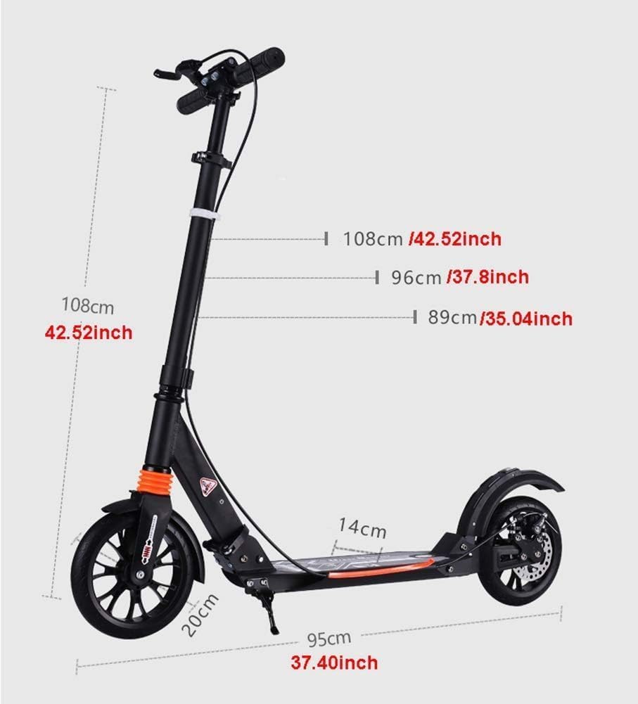 折りたたみキックスクーター 黒 100kg Amazon | キックボード 大人用 最大100kg、非電動 キックボード