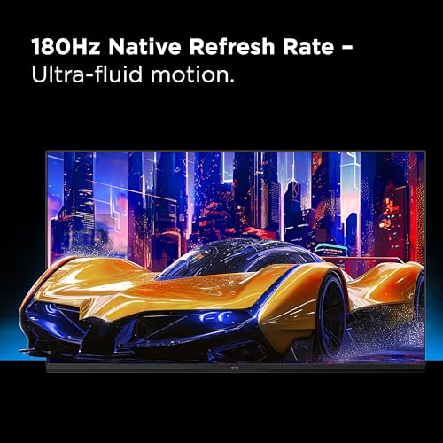 Image of TCL 27G64 27 Inch 1440P (QHD) QD Mini LED Gaming Monitor, 180Hz, 1ms, HDR600 Brightness, 180 Local Dimming Zones, AMD FreeSync, NVIDIA G-SYNC Compatible, HDMI and DisplayPort Inputs, Off-White
