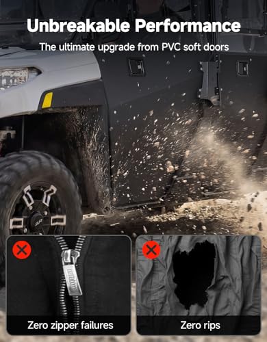 KEMIMOTO 3-in-1 UTV Hard Doors