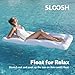 SLOOSH Pool Toys Games Set - Pong Toss Game Water Toys for Adults Kids Family Games, Inflatable Floats Lounge Raft Floating Swimming Pool Accessories 6x3 FT Table with 10 Pong Balls for Parties