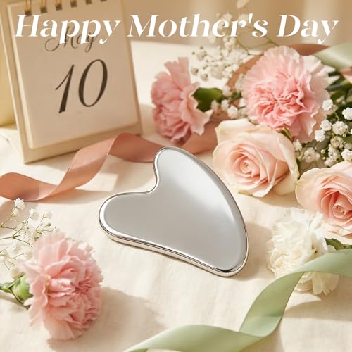 BAIMEI IcyMe Stainless Steel Gua Sha Facial Massager Tools |Relax Back Muscles | Face Sculpting | Daily Beauty Routine | Guasha Tool for Face|Skincare