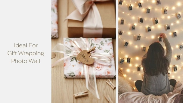 LeTOMA 50 Deko Holzklammern 5cm - Naturholz Klammern Zum Basteln & Dekorieren