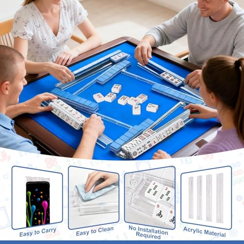 Mahjong Racks con Empujadores Juego de 4 miniatura 6
