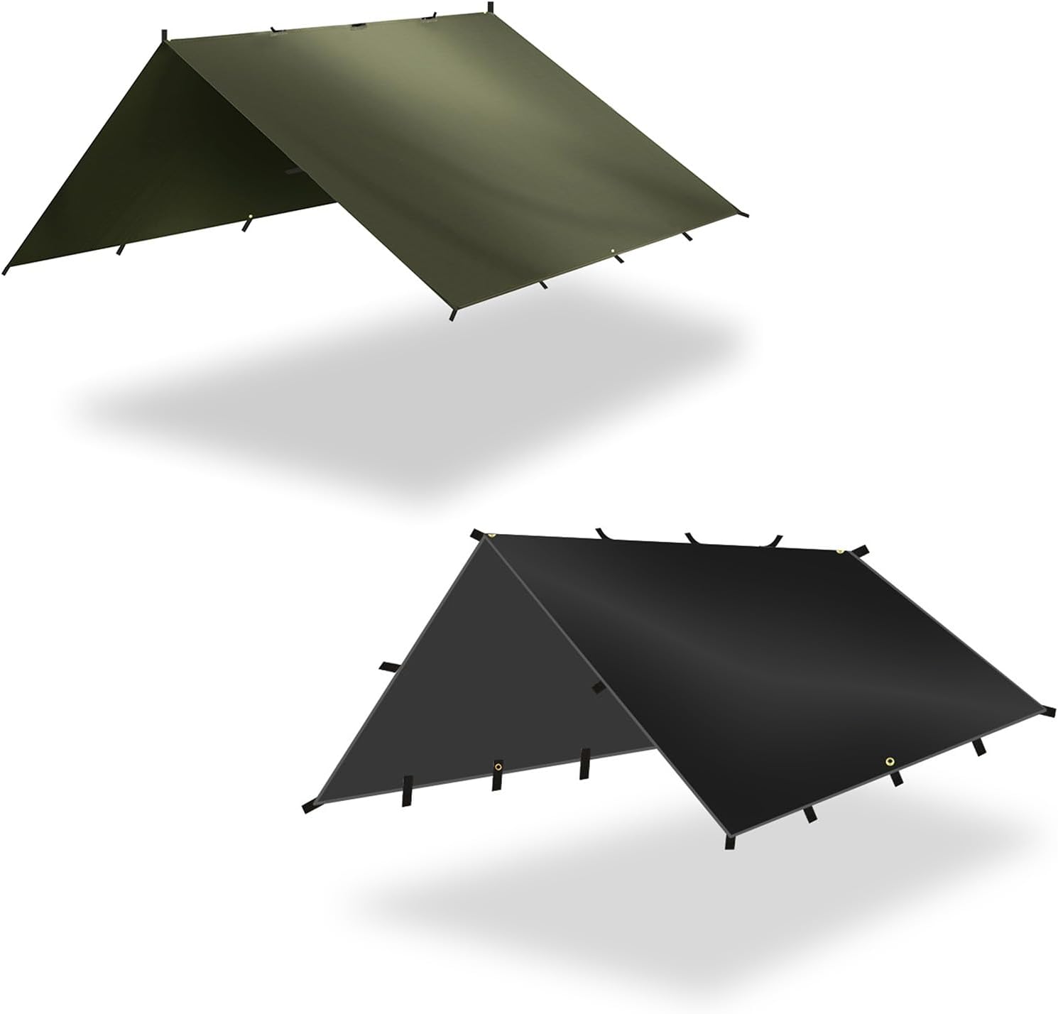 Waterproofs Tarps Tent Shade Garden Canopy Sunshades Outdoor Campings Awnings Shelters Tarps with Rope & Ground Nails