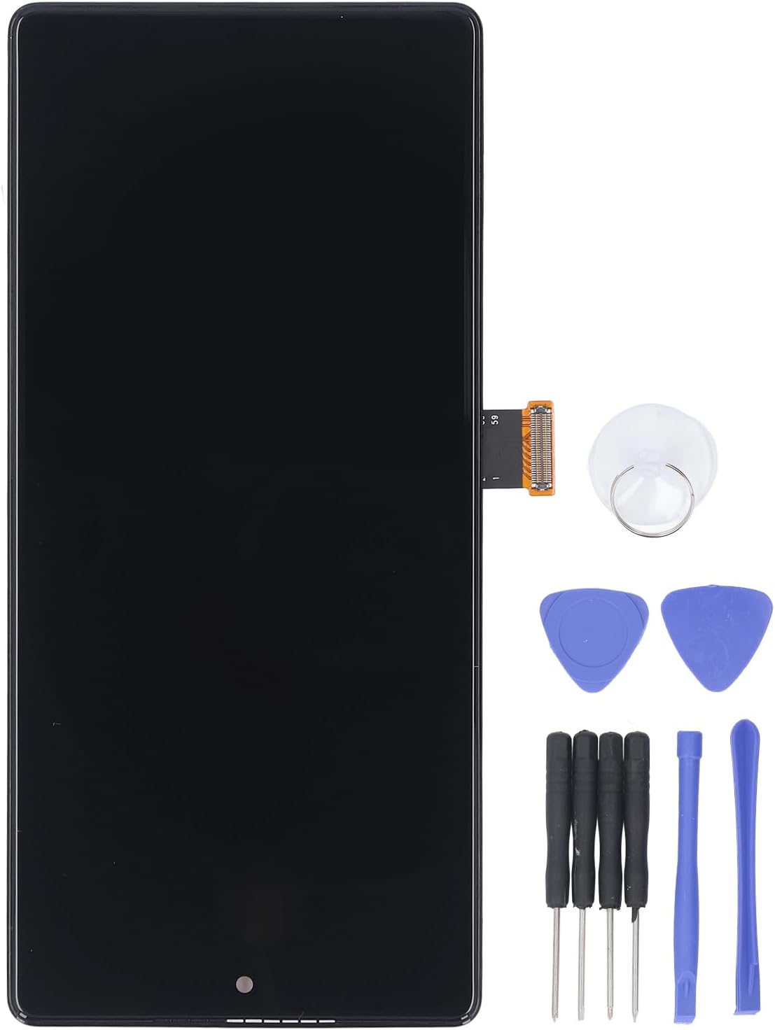 Display Touch Digitizer, Phone Screen Touch Assembly Phone Screen Digitizer Assembly Replacement with Fingerprint & Repair Tools Phone Screen Assembly Repair Part for Pixel 6