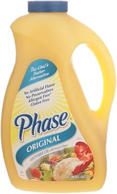 Allergen Free Vegetable Oil with Natural Flavor by Phase | 1 Gallon Jug (Original)