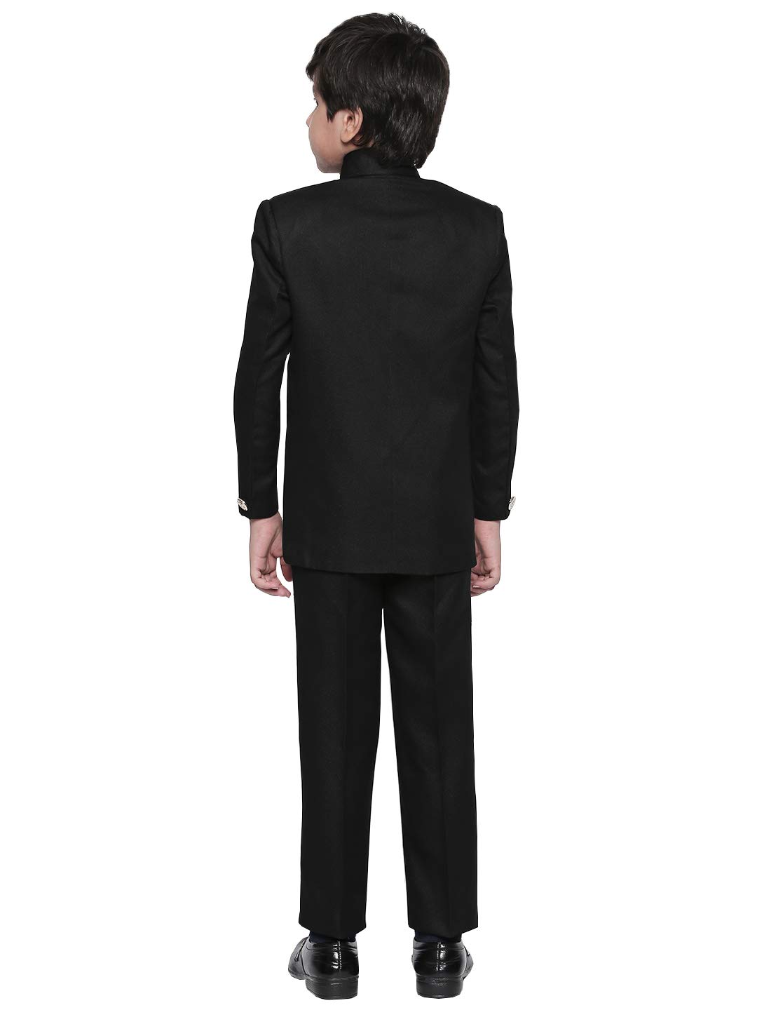 Jeetethnics Boy's Regular Fit Suit (7500AL Black 1