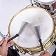 Drum Rods Brushes, Drumstick-Bürsten für Rutschige Oberflächen Edelstahl mit Drumstick für Drum-Zubehör