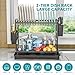 Simple Trending Dish Drying Rack, 2-Tier Dish Rack for Kitchen Counter, Large Dish Drainers Sink Organizers and Storage, Black