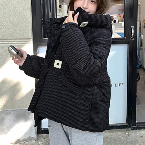 Womens Long Sleeve Puffer Jackets Hoods Outerwear for Women Loose Fit Thick Warm Hooded Fall Winter Outfits 20254