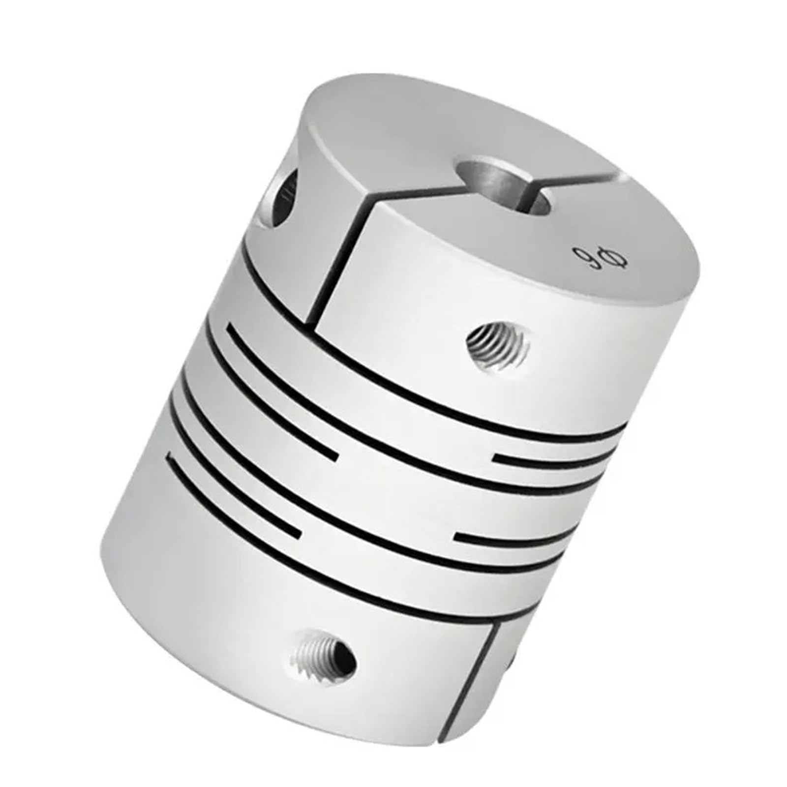 Acoplamiento de línea paralela de aleación de aluminio CIC D40L56 10/11/12/12,7/14/15/16/20 mm con ranura de sujeción elástica, 1 unidad(5mm to 6mm)