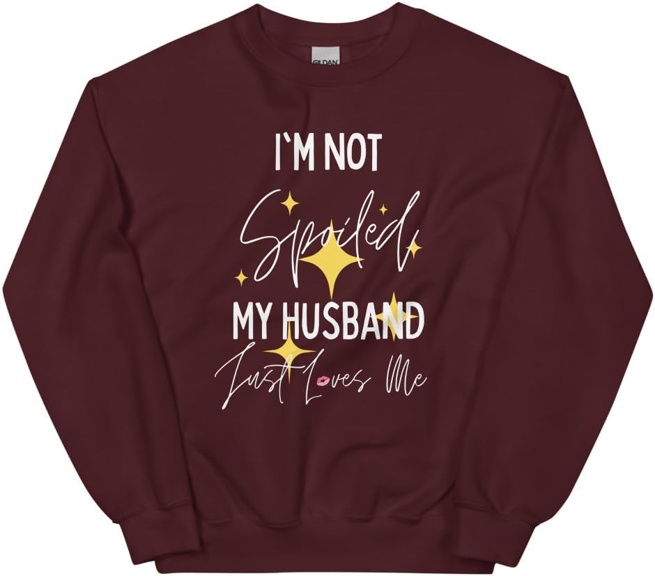 Teegarb Letter Blanket Funny Saying I'm Not Spoiled My Husband Wife Pun Gag Novelty Women Men Sayings 5