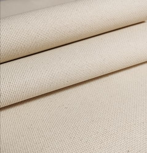 Image of KCS 4 /6 pc of 12 inch x 18 inch (30cmx45cm) 18CT Counted Cotton Aida Cloth Cross Stitch Fabric (6 pc, Antique White+Oatmeal)