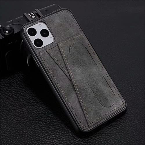 Coque rétro en cuir PU scrub rouge pour iPhone XS BSAPP - 6