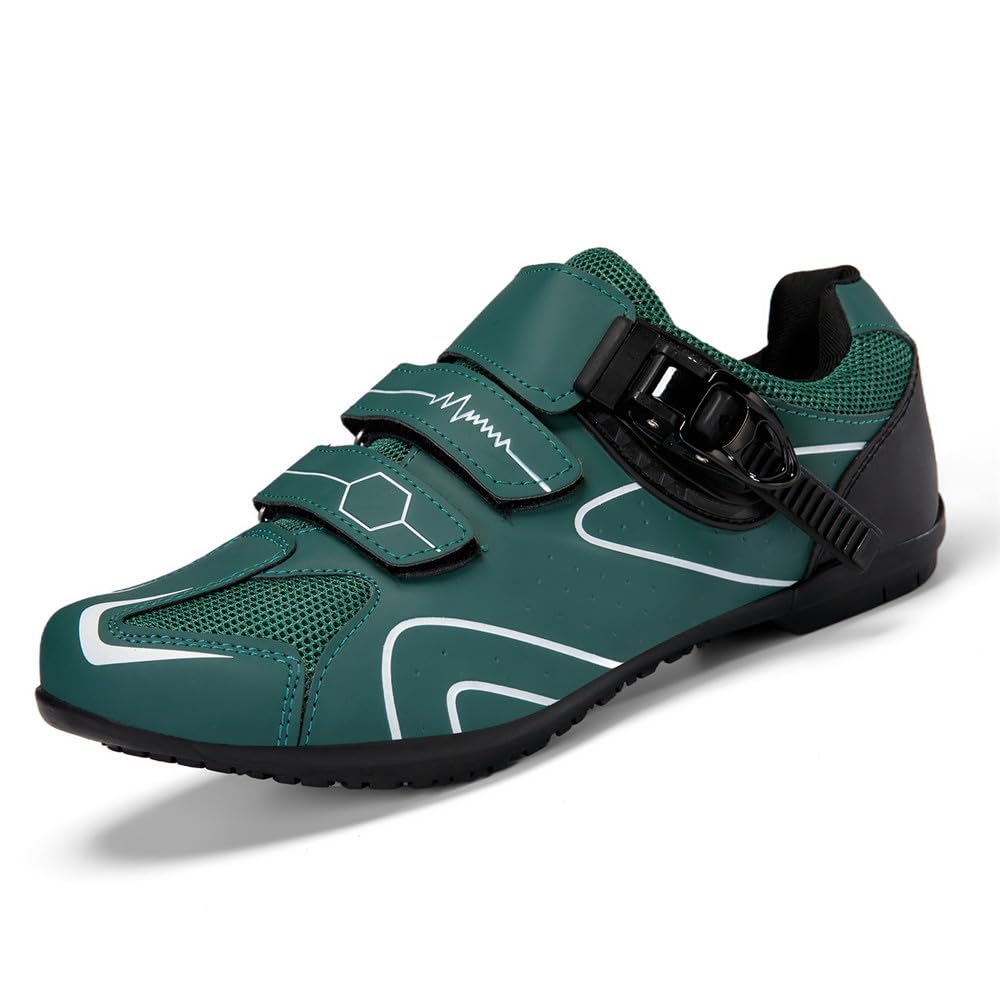 Hixingo Zapatilla de Ciclismo Hombre MTB Mujere Zapatos Bicicleta de Carretera Montaña Exterior con Suela de Goma, Unisex Autopista Zapatillas de Ciclismo 36-47 EU