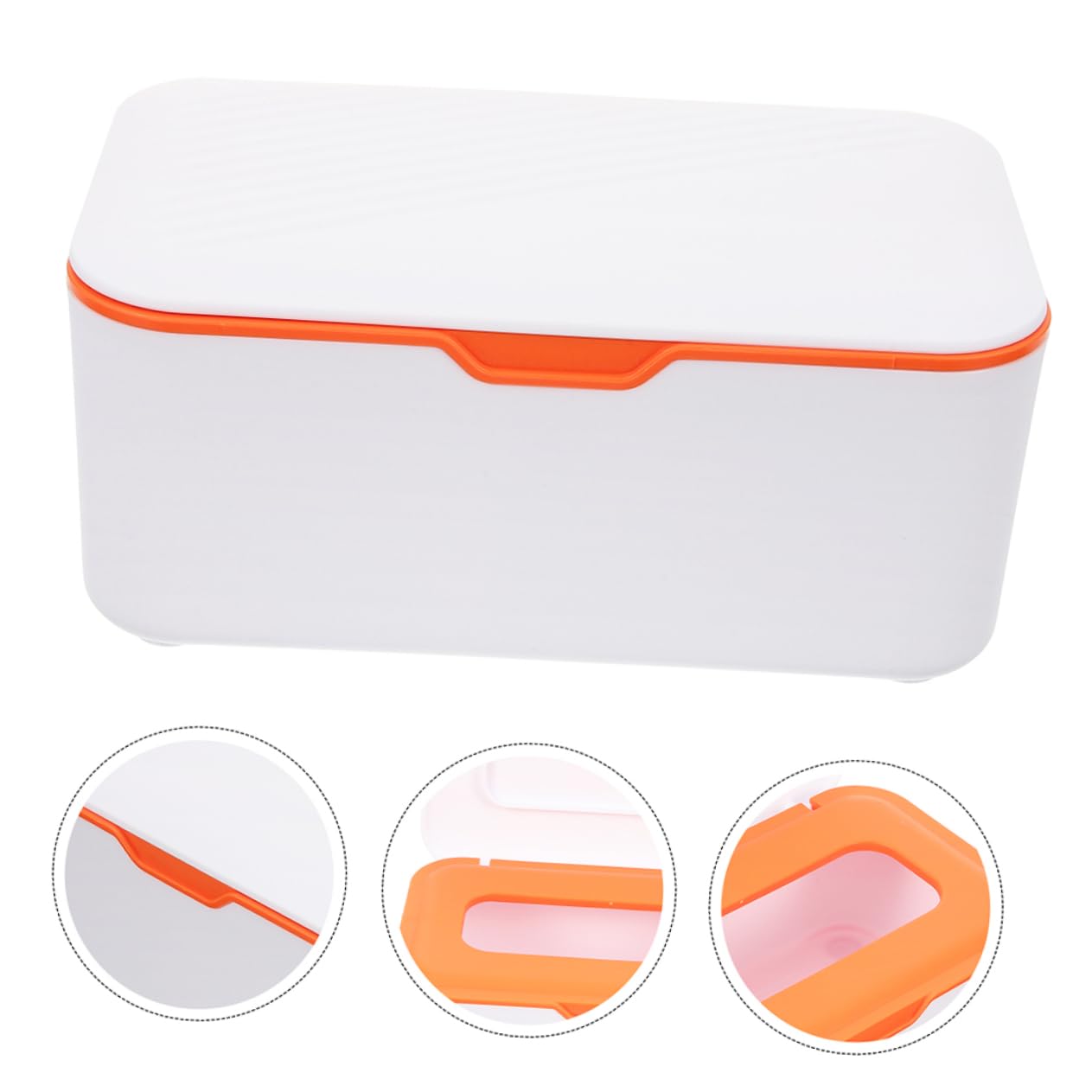 Boîte à Lingettes Humides Lot de 2 Pp Rechargeable Couvercle